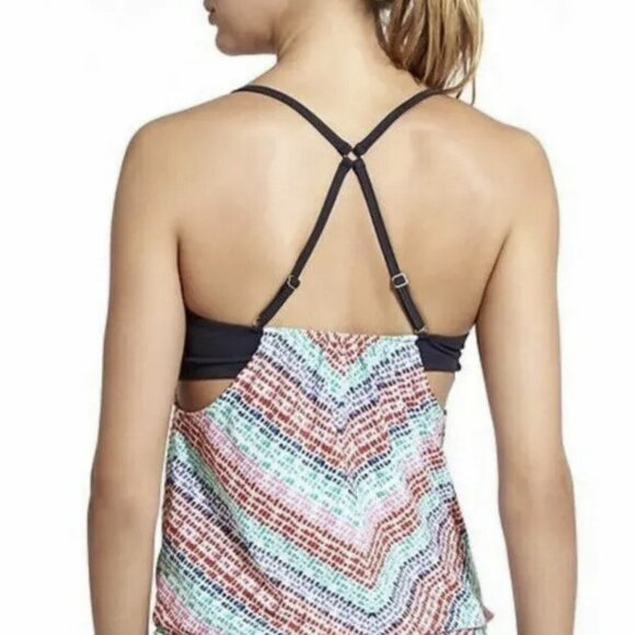 Athleta Moxie Blousy Tankini Top 34D/DD - Picture 2 of 8